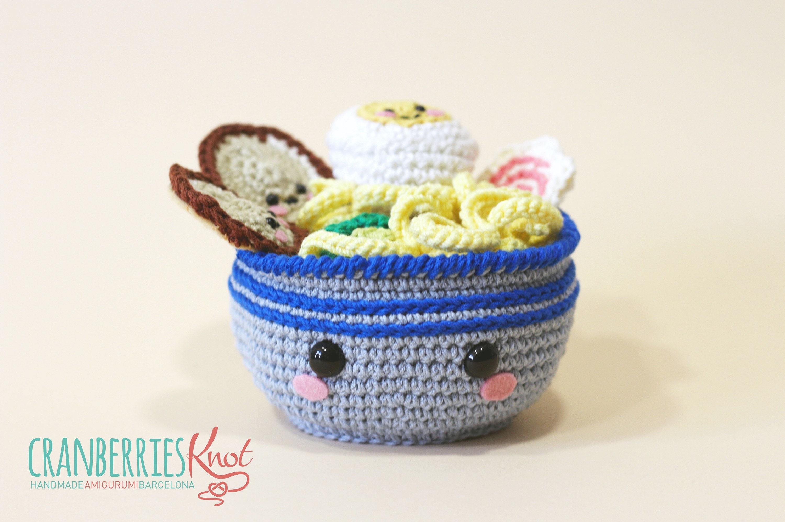 Kawaii Ramen Soup Amigurumi Patrón