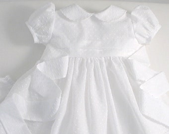 White Dotted Swiss Dress and Matching Bloomers