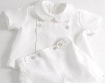 White Linen suit for a Baby Boy