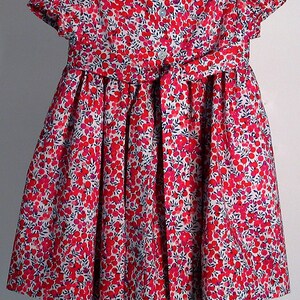 Liberty Tana Lawn Dress Made in Red wiltshire Berries Print, for A ...