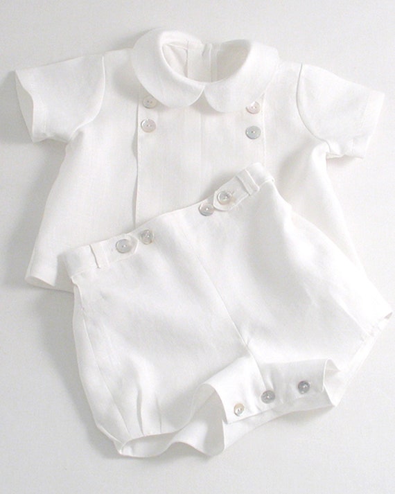 baby boy white suit