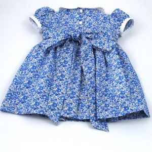 Liberty Tana Lawn Dress in blue Betsy Ann print for A Little Girl image 7