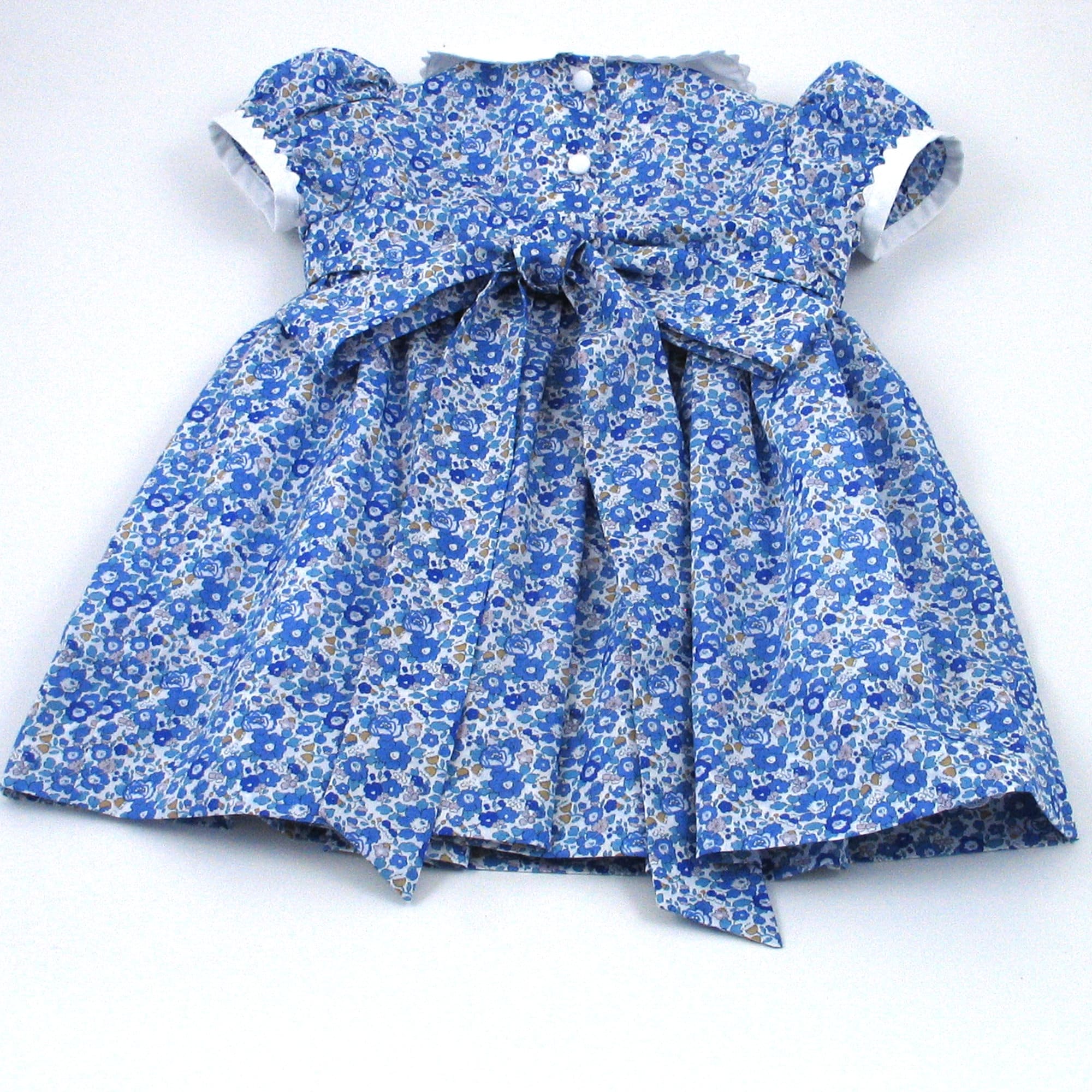 Lila & Hayes Girls Betsy Sun Dress - Patriotic Liberty Floral