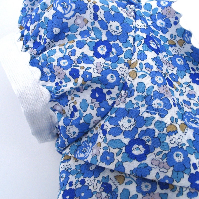 Liberty Tana Lawn Dress in blue Betsy Ann print for A Little Girl image 5