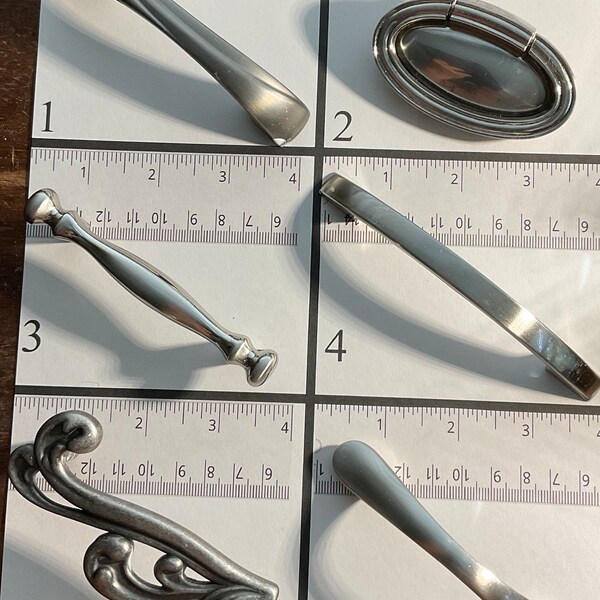 Silver Drawer Pulls Etsy