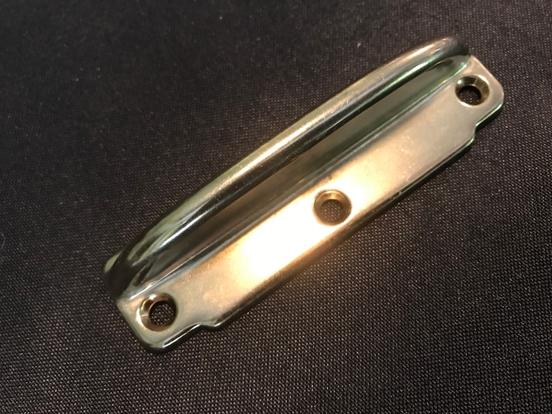 Brass Colored Drawer Pulls 3 Hole 4 Inch Total Length Etsy