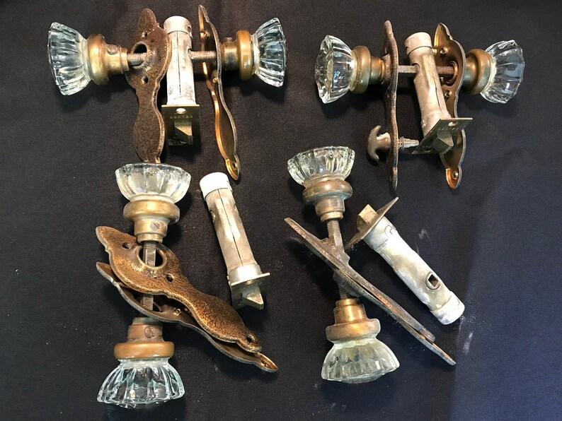 Door Knobs Antique Dexter Matching 3 With No Lock 1 With Turn Etsy