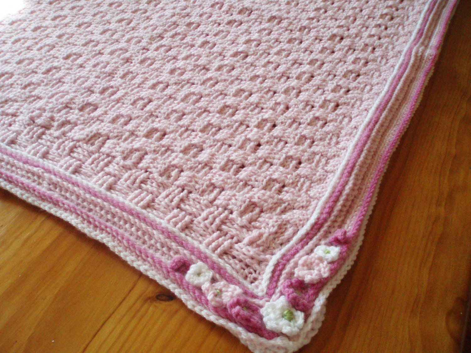 Crochet Pattern for Basket Weave Baby Blanket Crib Blanket Etsy