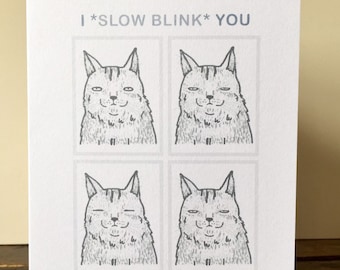 Cute Cat Love Card