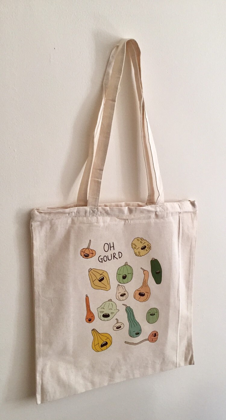 Pumpkins and Squash Vegetable Pun Bag | Etsy