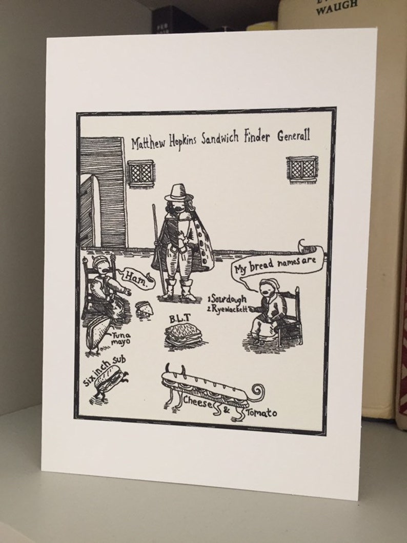 Witch Finder General Sandwich Pun Card image 5