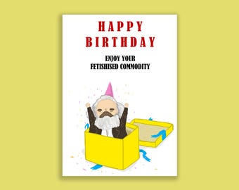 Printable Karl Marx Birthday Card