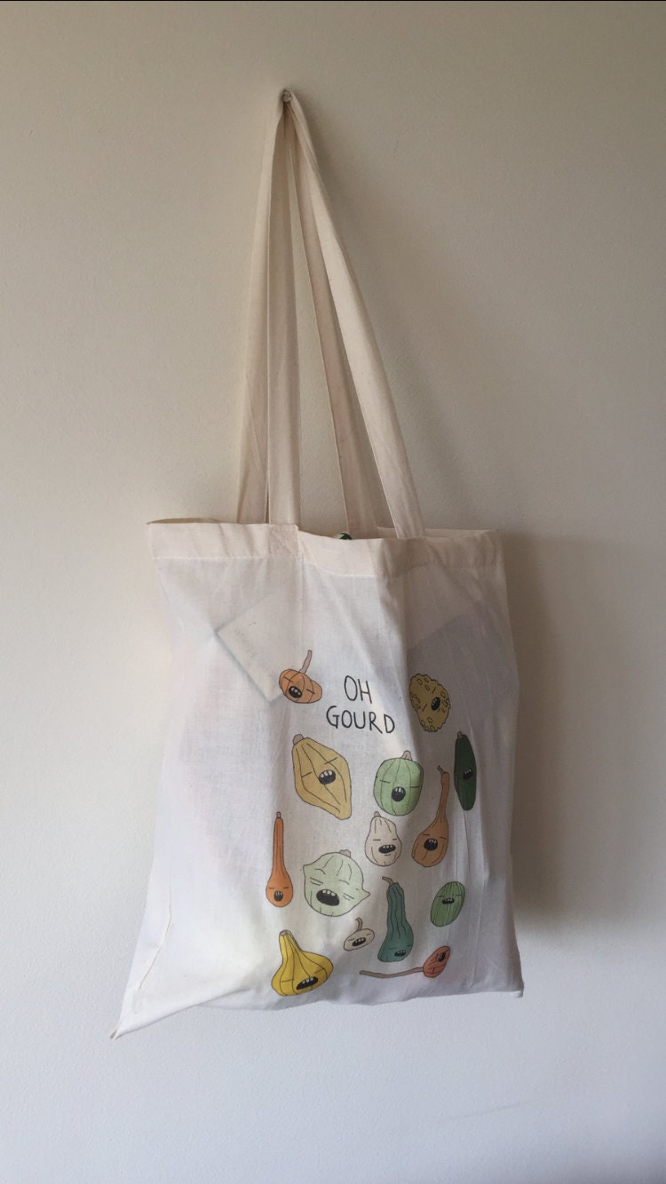 Pumpkins and Squash Vegetable Pun Bag | Etsy