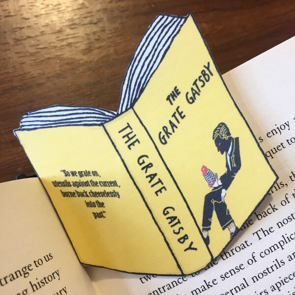 Funny Great Gatsby Cheese Pun Bookmark