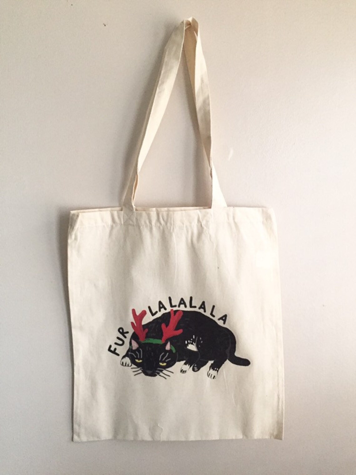 Christmas Cat Gift Bag Etsy