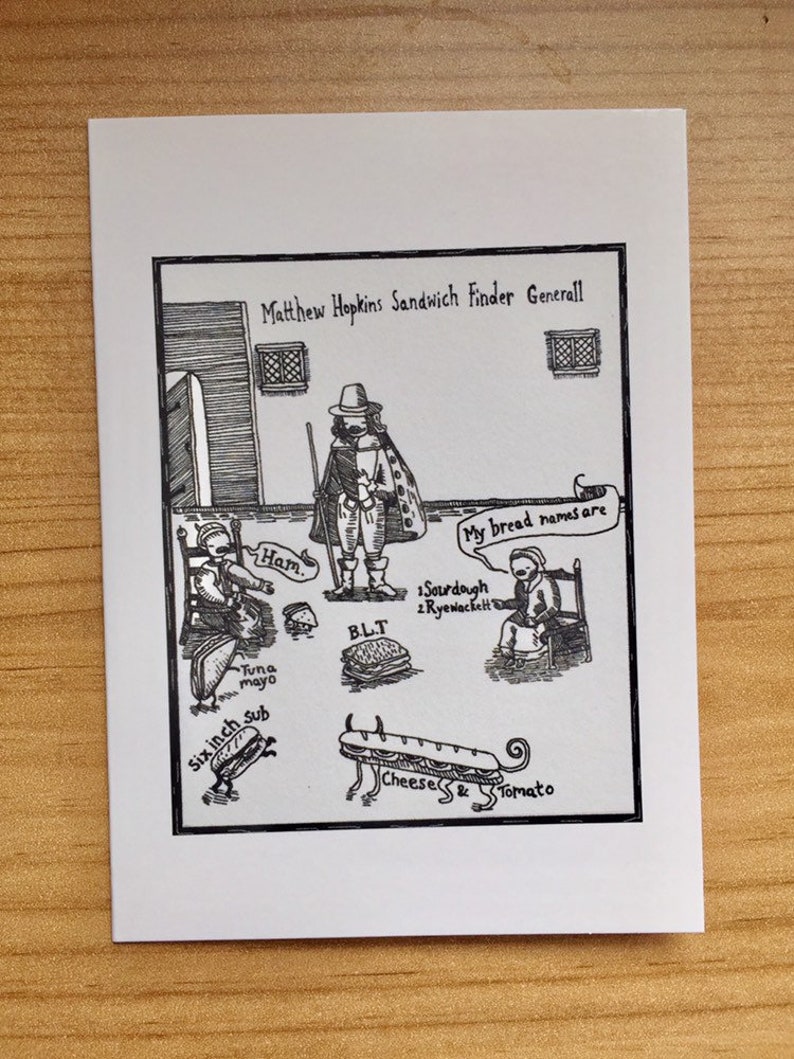 Witch Finder General Sandwich Pun Card image 4