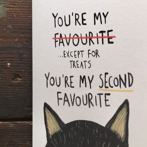 Funny Cheeky Cat Valentine's Day Card