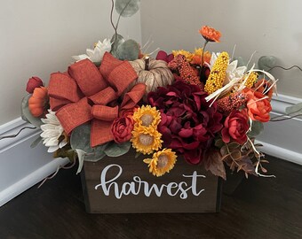 Fall Decor, Fall Table Decor, Fall Tabletop Decor, Centerpieces for Fall, Fall Table Arrangements, Sunflower Decor, Pumpkin Decor