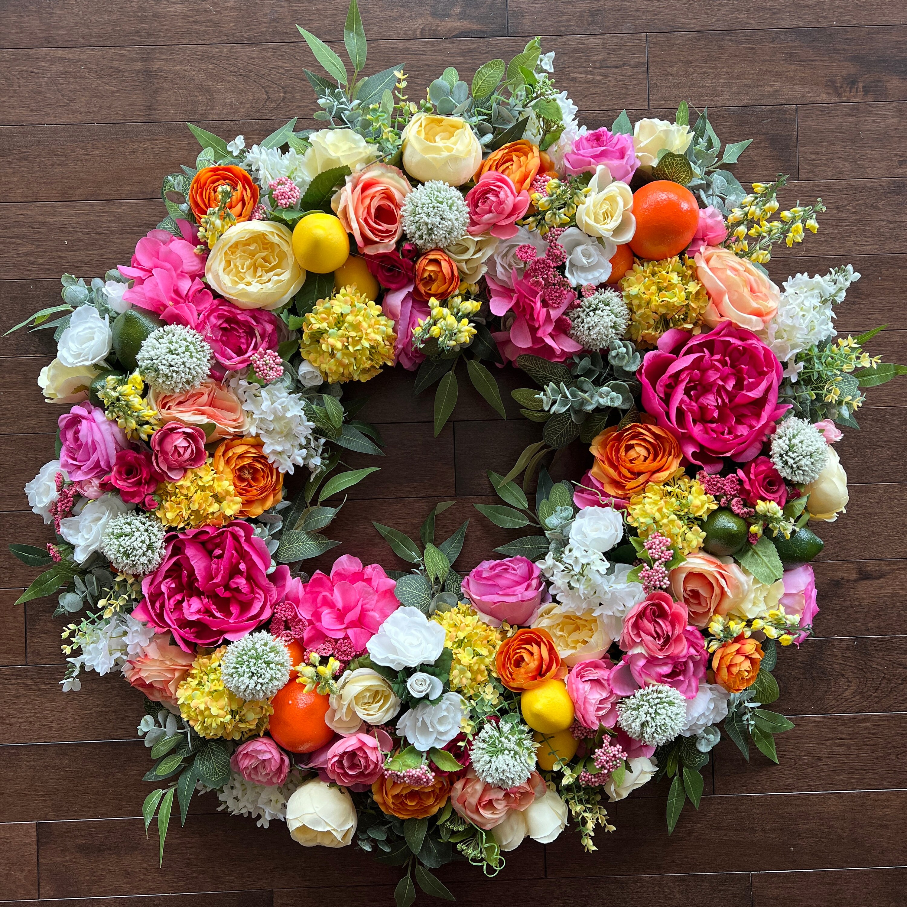 All year along Wreath Citrus Wreath,Gift for Mom Spring Wreath Lemon Summer Wreath House warming gift. All year along Wreath Citrus Wreath,Gift for Mom Spring Wreath Lemon Summer Wreath House warming gift.