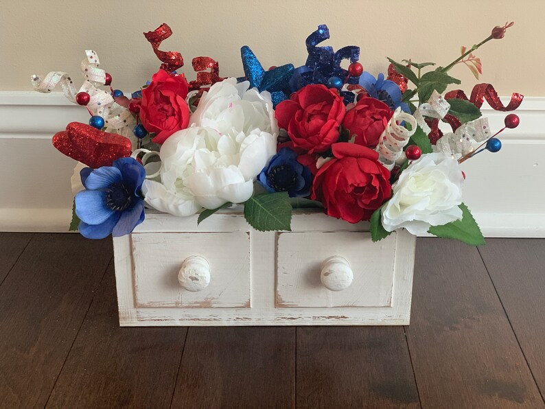 Patriotic Decorations Fourth Of July Decor Centerpieces For Etsy