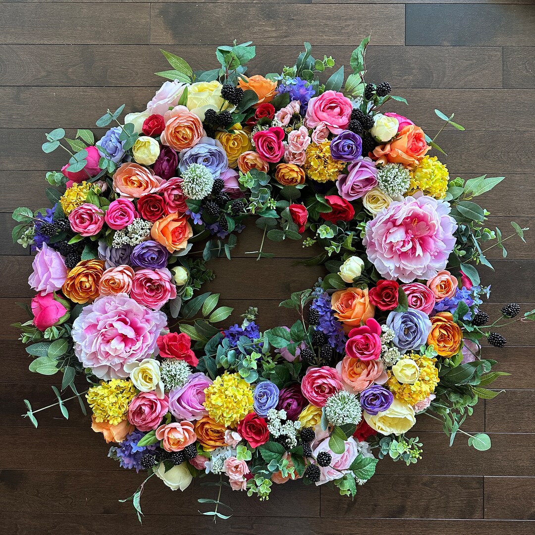 Extra Large Spring Wreath Extra Large Wreaths for Front Door Etsy