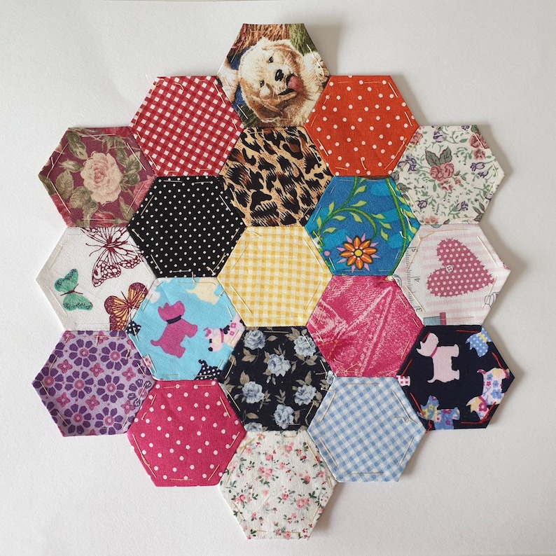 DIY Hexie Flower Beginner English Paper Piecing Kit With Etsy