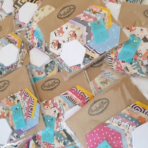 Fiore esagonale fai da te, kit per principianti per il patchwork inglese con esagoni pretagliati