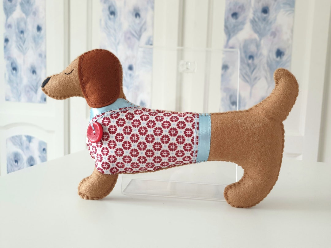 PDF Daxie Dachshund Dog Felt Sewing Pattern - Etsy UK