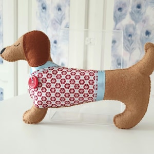 PDF Daxie Dachshund Hund Filzschnittmuster