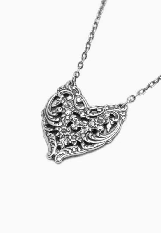 Spoon Necklace english Lace by Silver Spoon Etsy