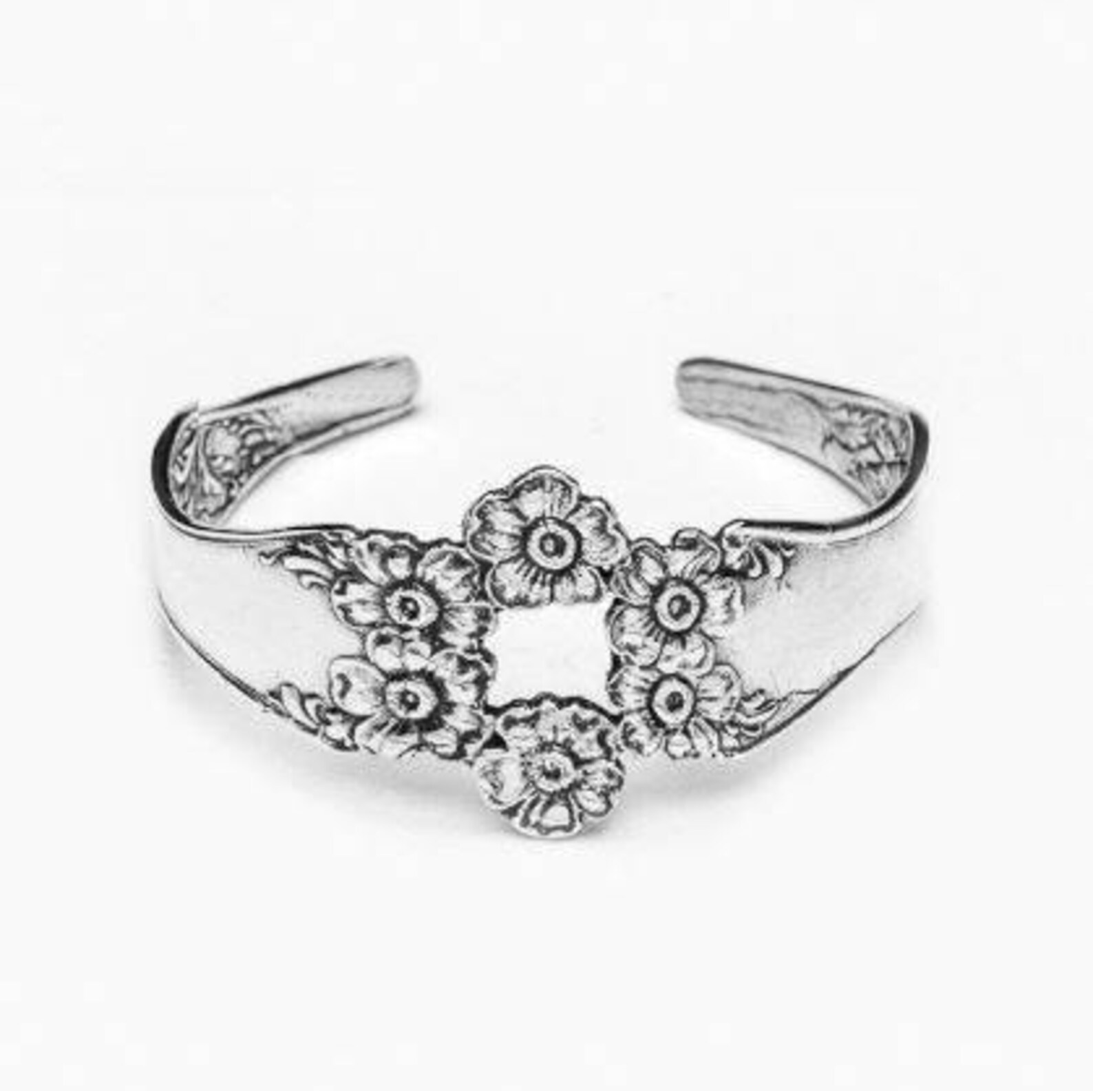 Spoon Cuff Bracelet florentine by Silver Spoon Etsy