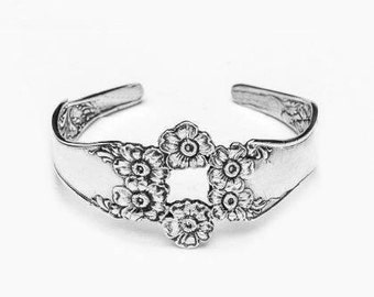 Spoon Cuff Bracelet: "Florentine" by Silver Spoon Jewelry