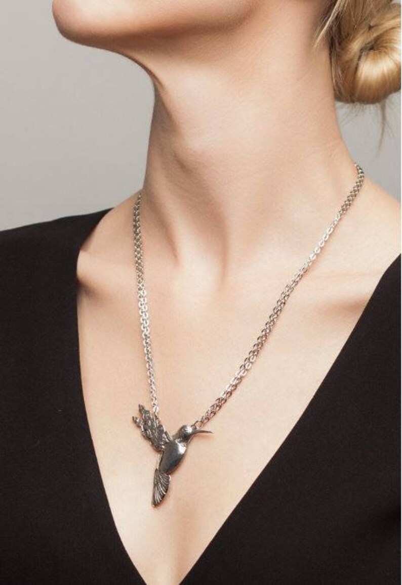 Spoon Necklace: hummingbird by Silver Spoon | Etsy