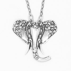 Spoon Necklace: "Petite Elephant" by Silver Spoon Jewelry