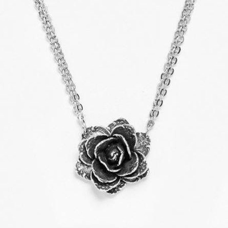 Spoon Necklace: rose Flower by Silver Spoon - Etsy