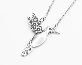 Spoon Necklace: "Petite Hummingbird" by Silver Spoon Jewelry