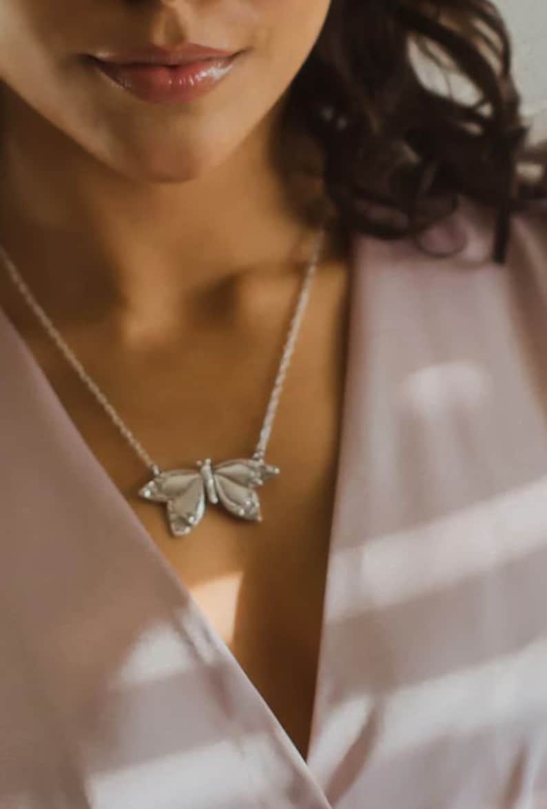 Spoon Necklace: Butterfly by Silver Spoon Jewelry image 4