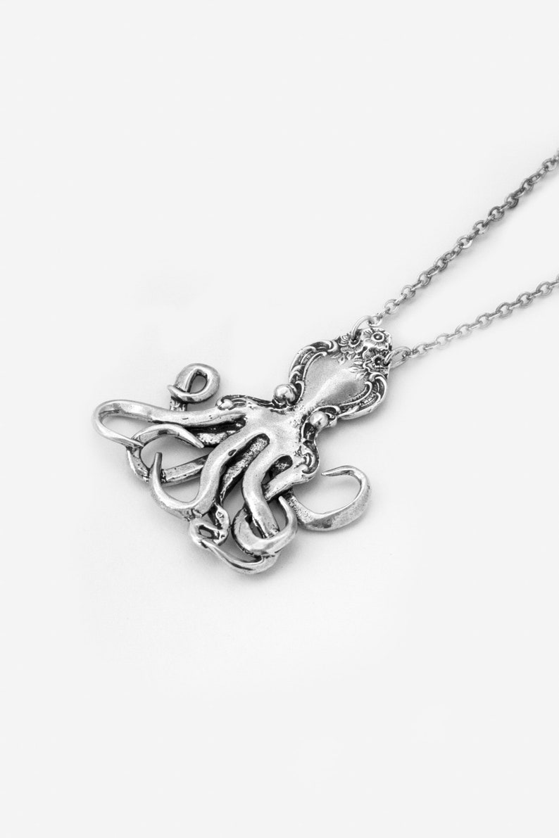 Spoon Necklace: Octopus by Silver Spoon Jewelry image 1