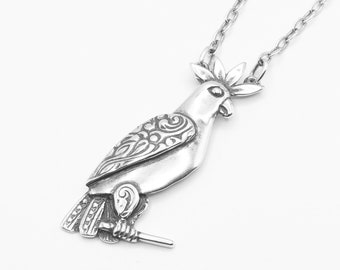 Spoon Necklace: "Petite Cockatoo" by Silver Spoon Jewelry