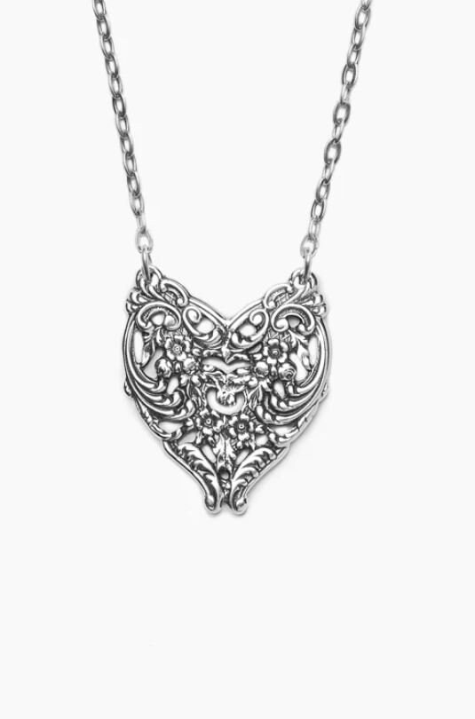 Spoon Necklace english Lace by Silver Spoon Etsy