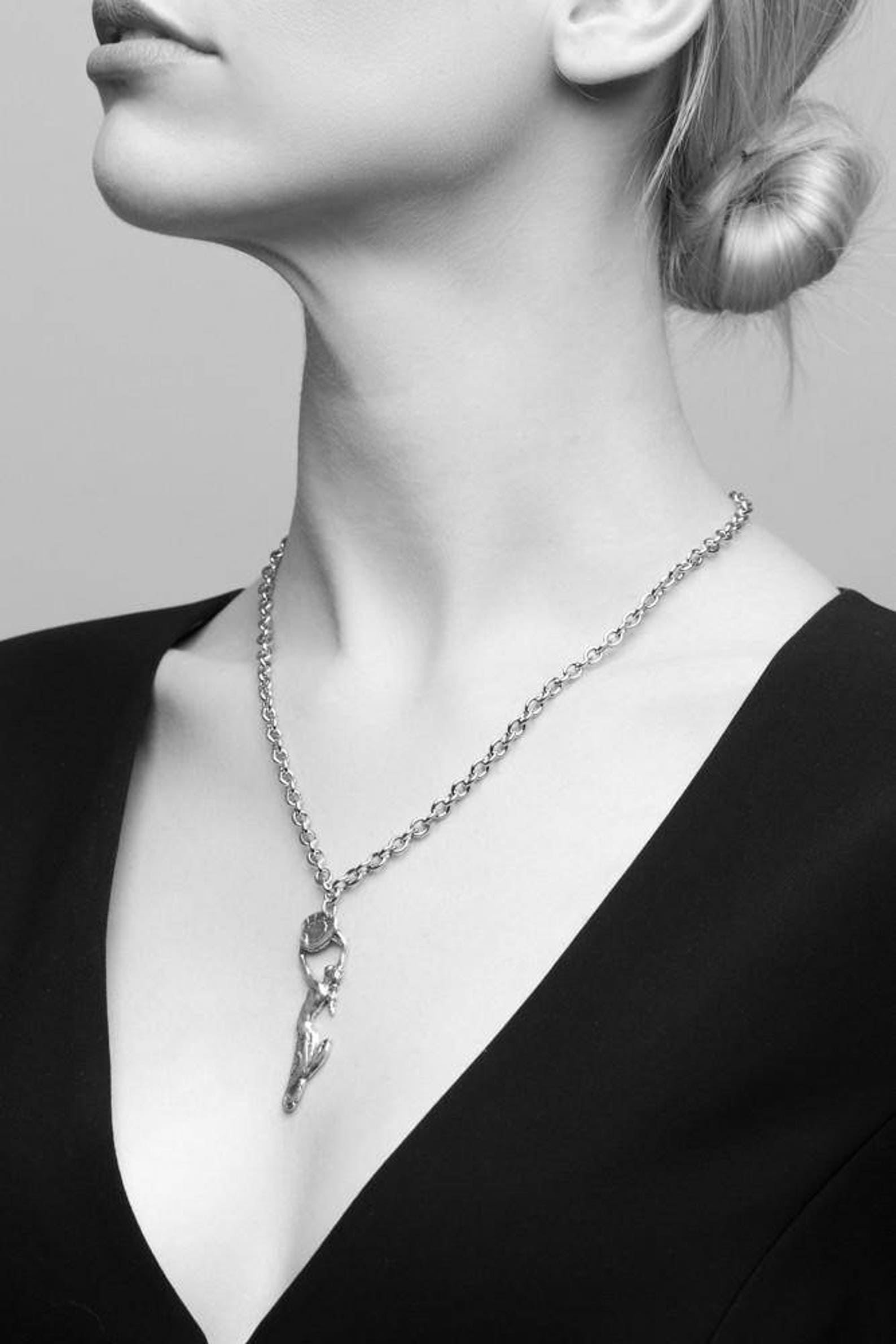 Spoon Necklace Mermaid by Silver Spoon Jewelry Etsy