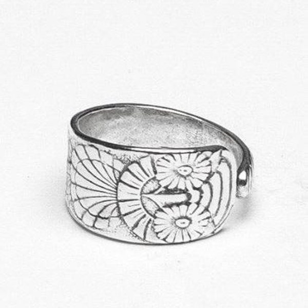Spoon Ring: "Owl" by Silver Spoon Jewelry