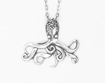 Spoon Necklace: "Petite Octopus" by Silver Spoon Jewelry