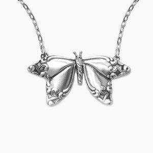 Spoon Necklace: Butterfly by Silver Spoon Jewelry image 2