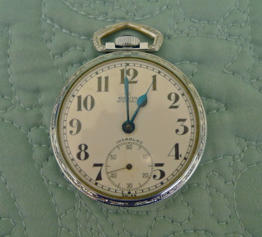 Vintage 17 Jewel Orvin Pocket Watch Etsy