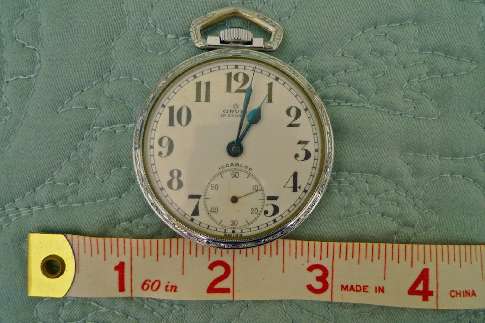 Vintage 17 Jewel Orvin Pocket Watch Etsy