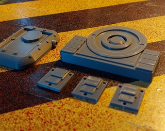 Vault suit inspired greebles. Fallout.