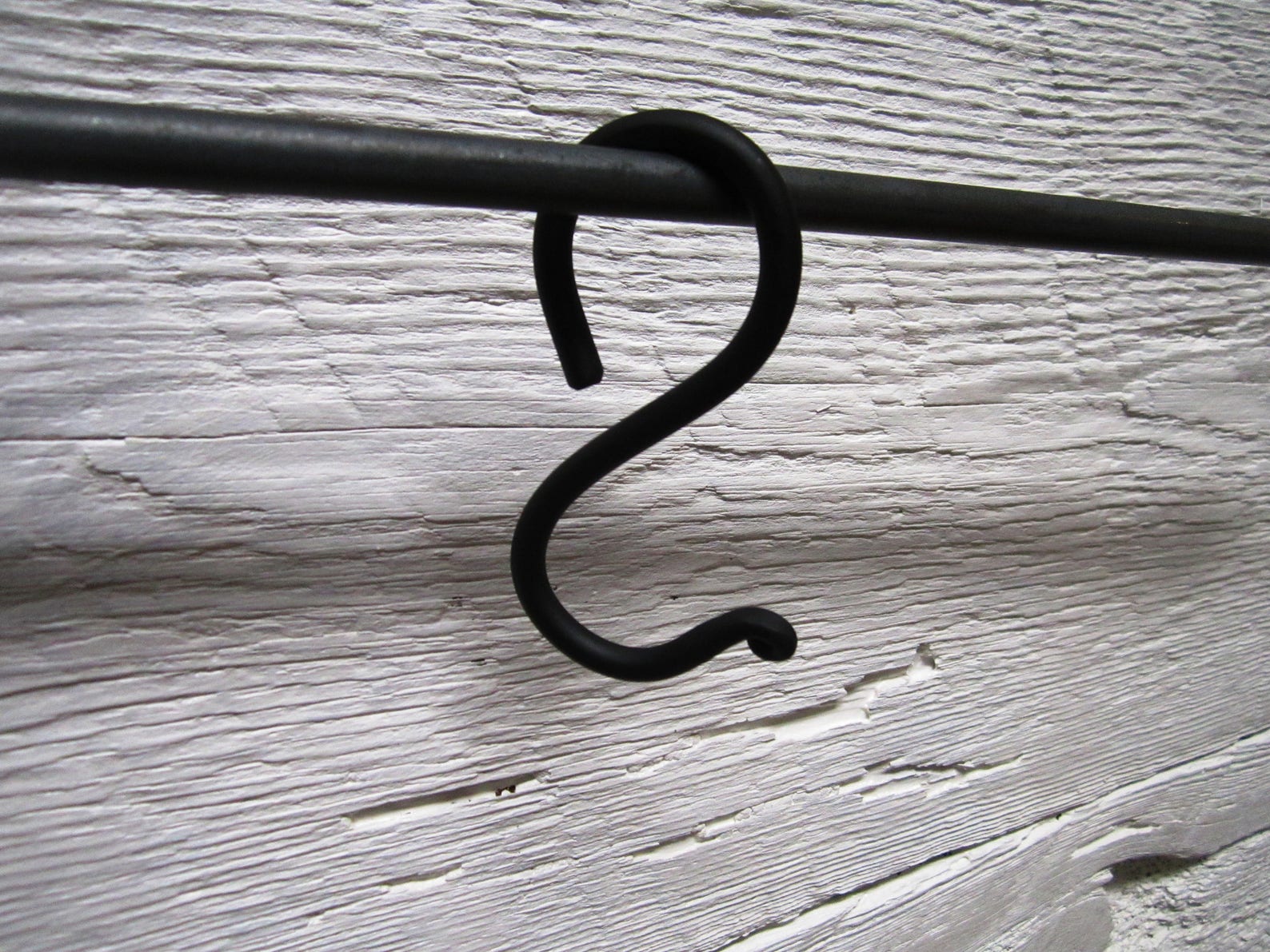 Set of 6 Wrought Iron Closed End S Hooks Kitchen Utensil Etsy