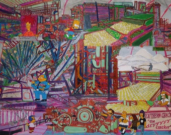 Simpsons' Cracker Factory (Original Painting)