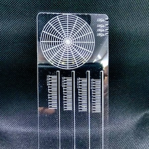 Jewelers ring gauge, ring ruler, ring blank, circle divider, jewelry tool